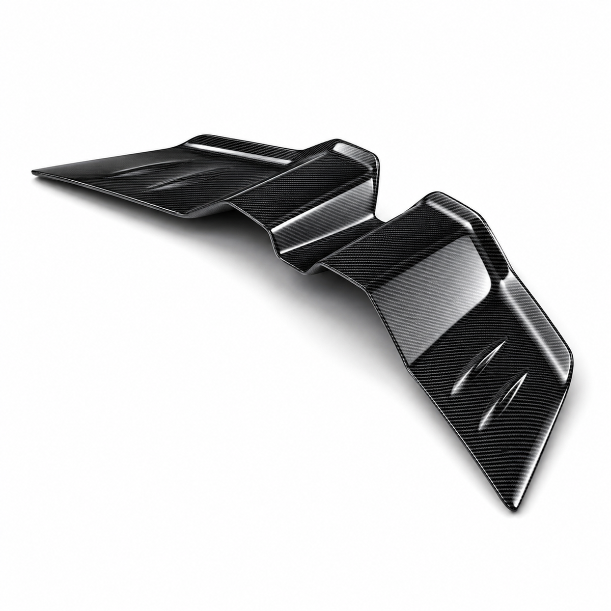 Aggressive Prepreg Dry Carbon Fiber Rear Spoiler Wing for Lamborghini Revuelto by Stratec Systems