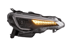 Scion FR-S Subaru BRZ Toyota GT86 1st Gen (ZN6/ZC6) Black Dual Beam Projector Headlights (2012-2021)