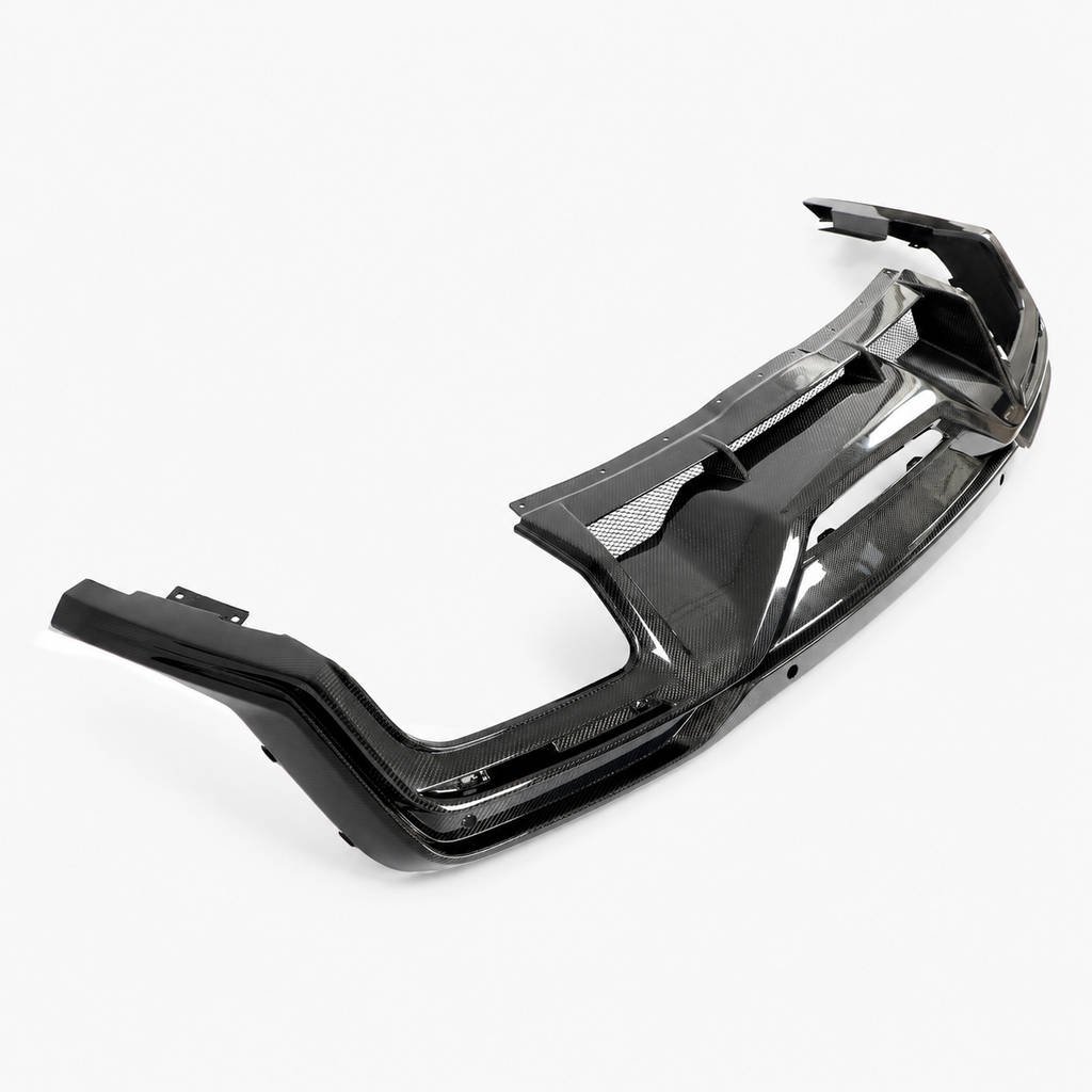 Dry Carbon Fiber Rear Bumper Diffuser for Ford Mustang Dark Horse by Stratec Systems