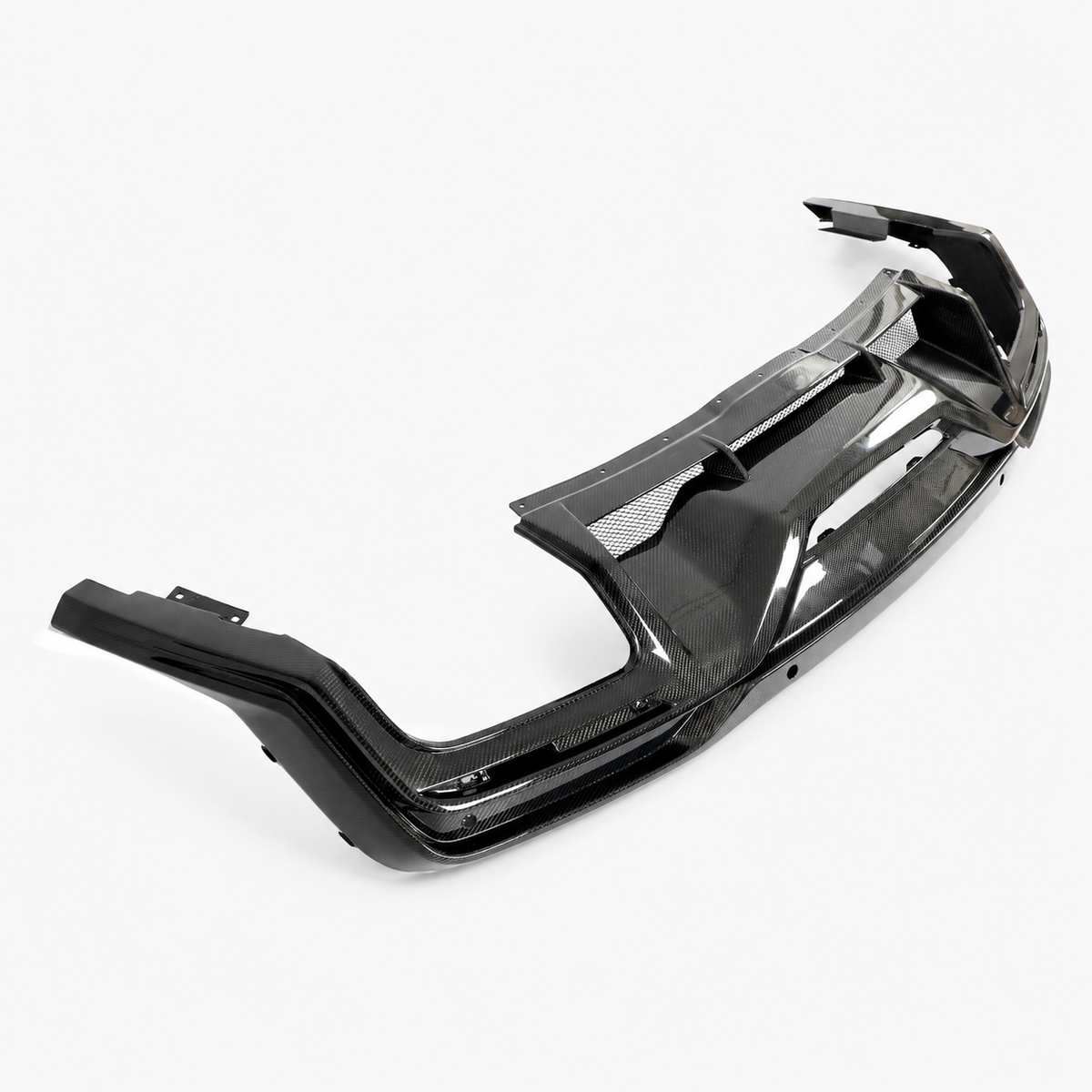 Dry Carbon Fiber Rear Bumper Diffuser for Ford Mustang Dark Horse by Stratec Systems