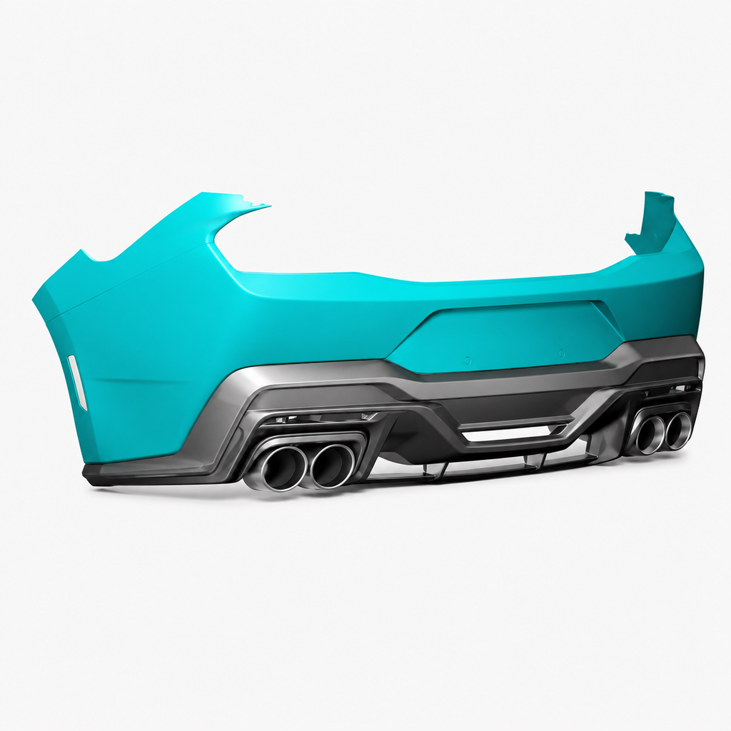 Dry Carbon Fiber Rear Bumper Diffuser for Ford Mustang Dark Horse by Stratec Systems