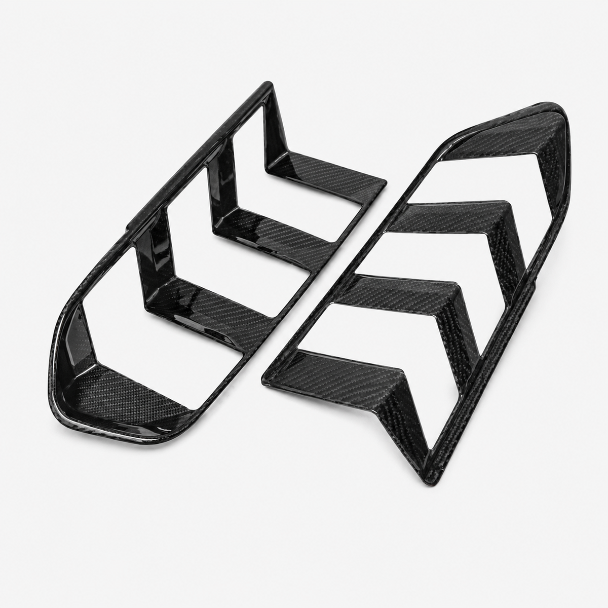 Dry Carbon Fiber Tail Light Trim for Ford Mustang by Stratec Systems