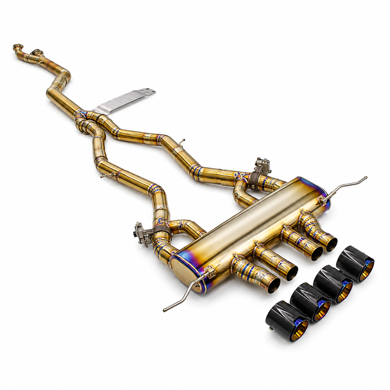 Center Exit Exhaust System for BMW M3 M4 G80 G82 3.0T 19-23 by Stratec Systems