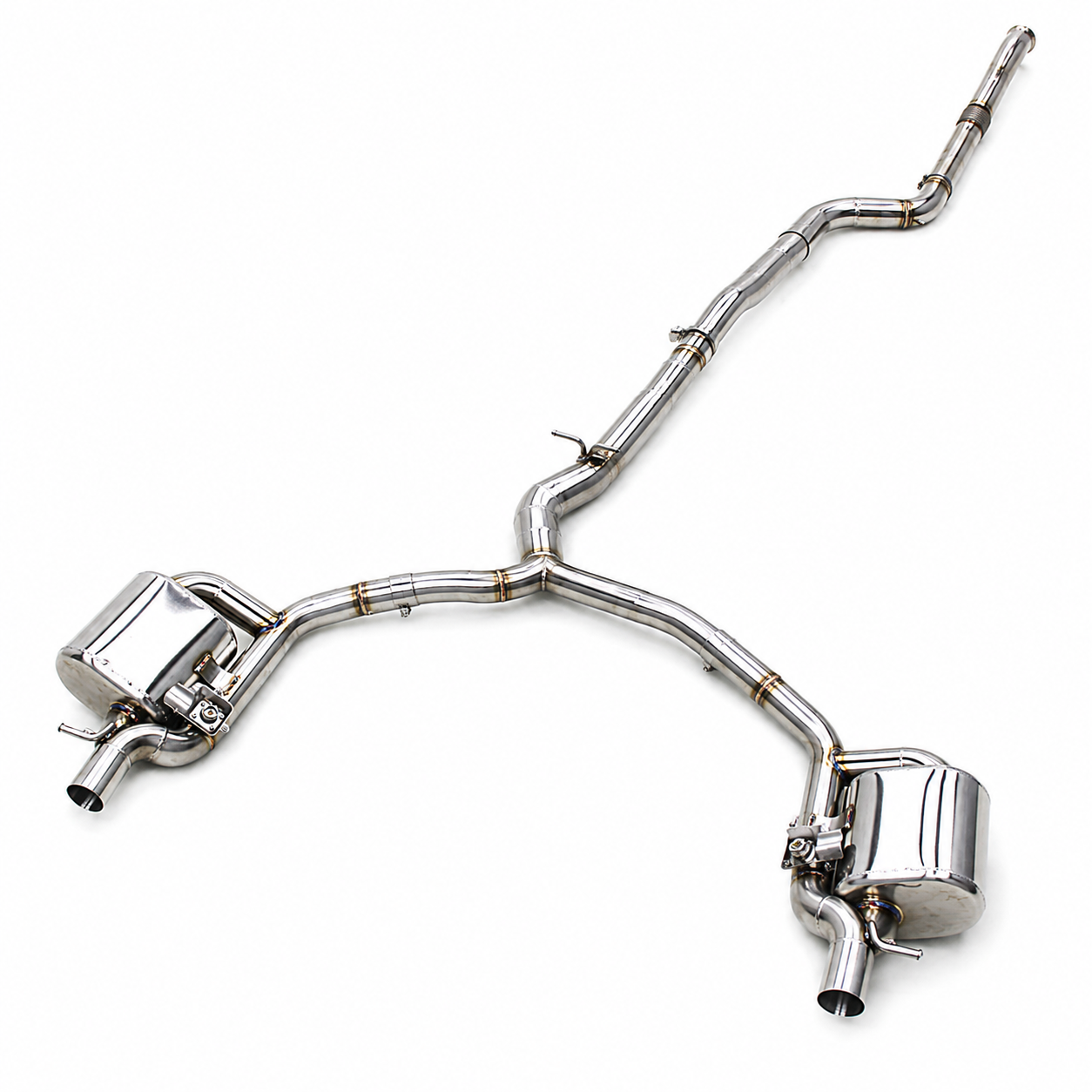 Valved Stainless Catback Exhaust System for Mercedes Benz E53 AMG W213 3.0T by Stratec Systems
