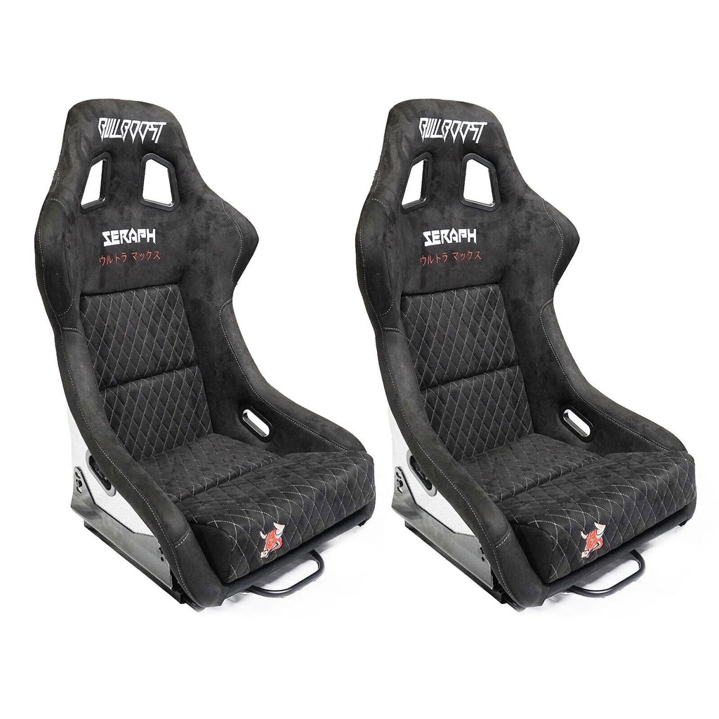 Bull Boost Adjustable Racing Lowered Ultra Max Bucket Seat with Slider Rails - Bull Boost Performance