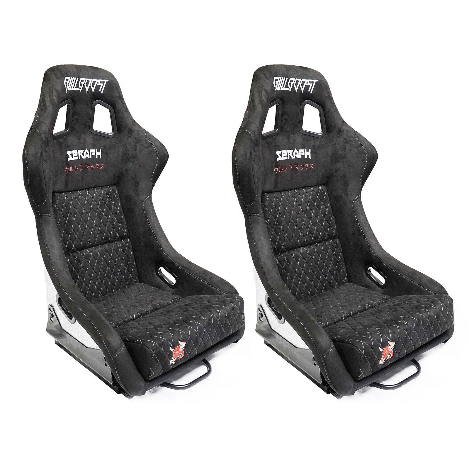 Bull Boost Adjustable Racing Lowered Ultra Max Bucket Seat with Slider Rails - Bull Boost Performance