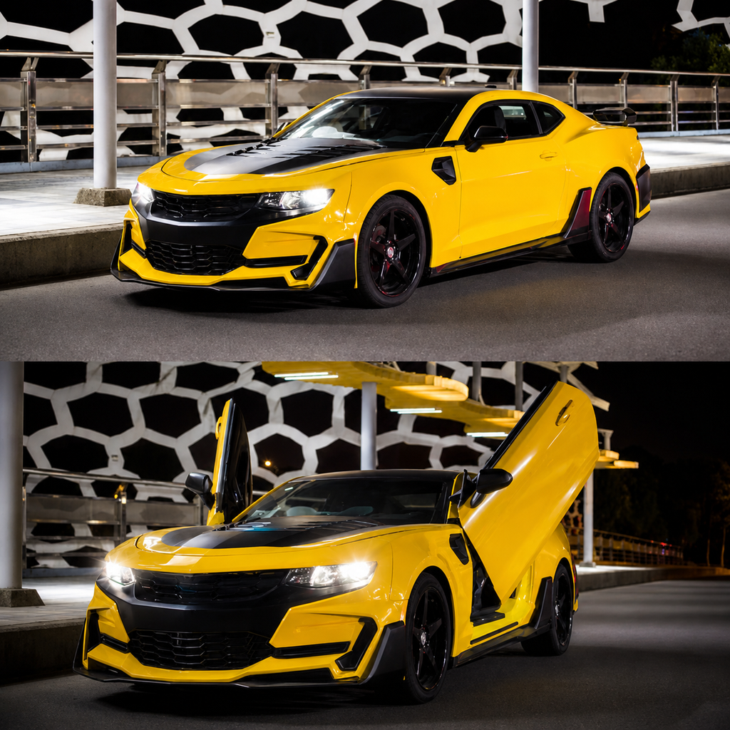 Transformers Style Half Carbon Fiber Body Kit Chevrolet Camaro 6th Gen by Stratec Systems