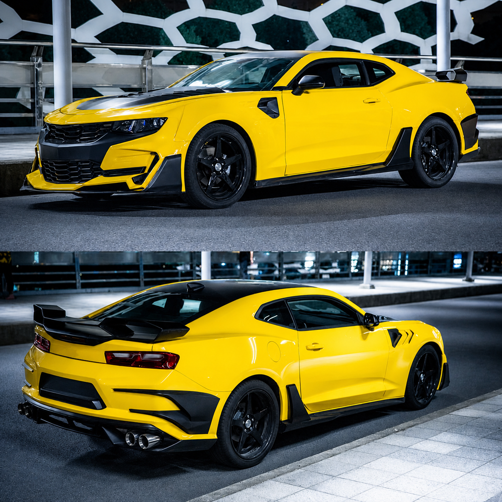 Transformers Style Half Carbon Fiber Body Kit Chevrolet Camaro 6th Gen by Stratec Systems