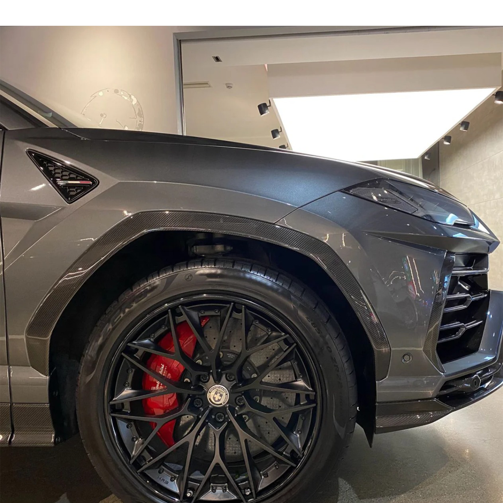 TC Style Carbon Fiber Fender Flare 3M Trim for Lamborghini Urus Overlay - Bull Boost Performance