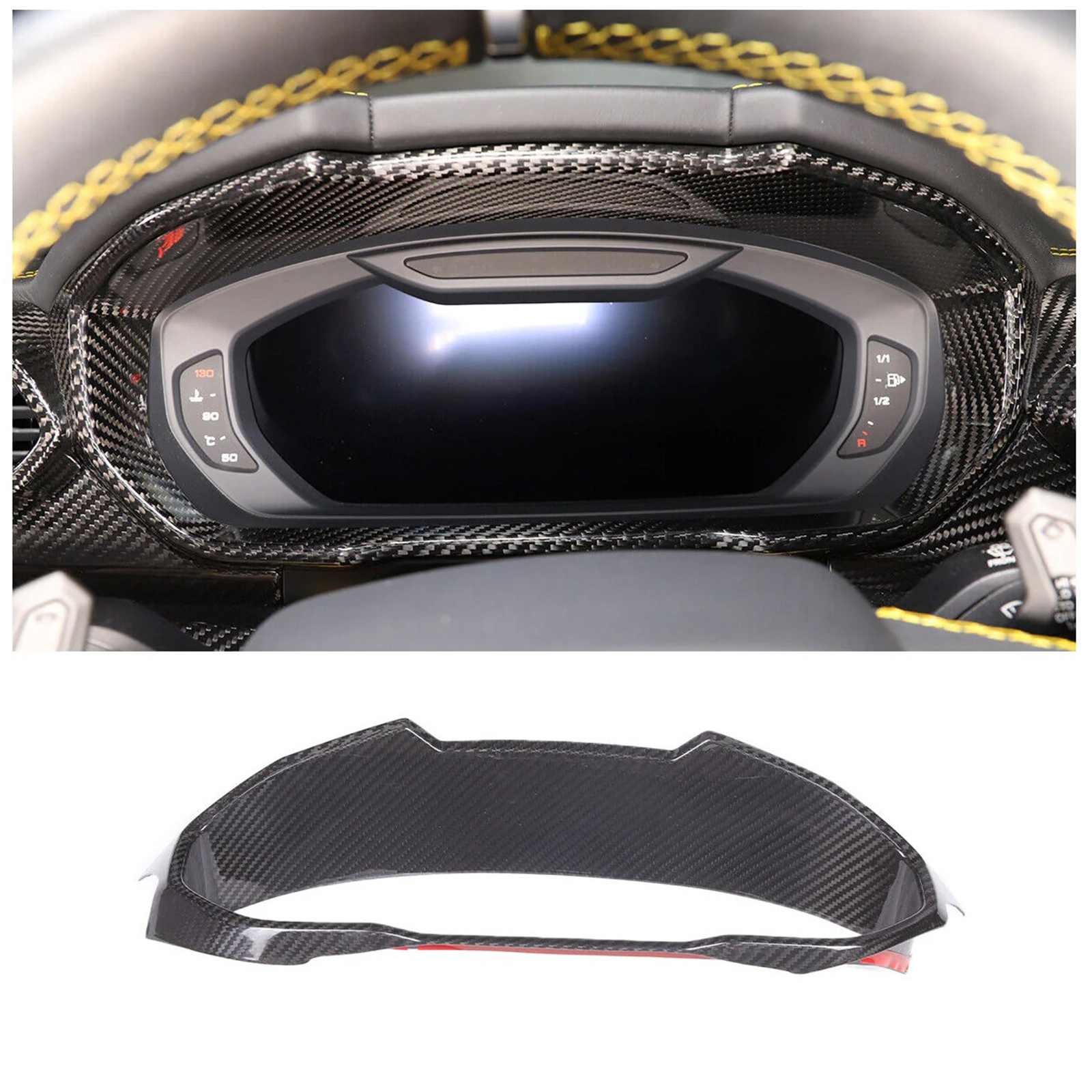 Dry Carbon Fiber Interior Trim Kit for Lamborghini Urus - Bull Boost Performance