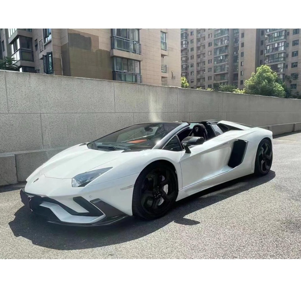 OEM Style Dry Carbon Fiber Front Lip and Rear Diffuser for Lamborghini Aventador LP740 - Bull Boost Performance