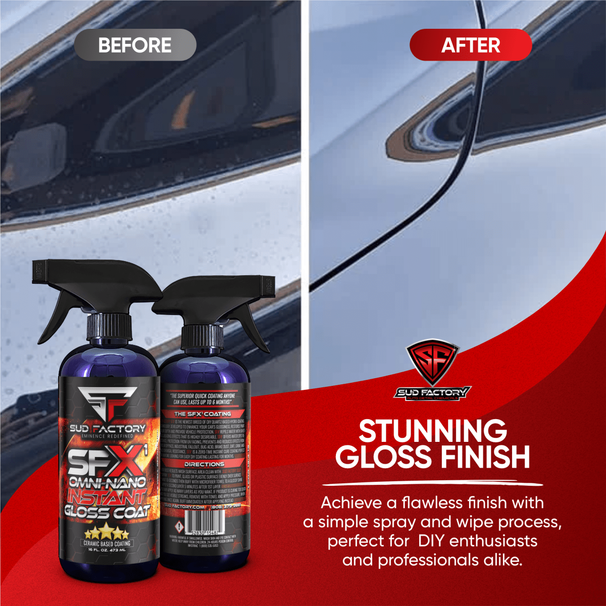 SFX1 Glossy Instant Ceramic Protective Coating by Sud Factory