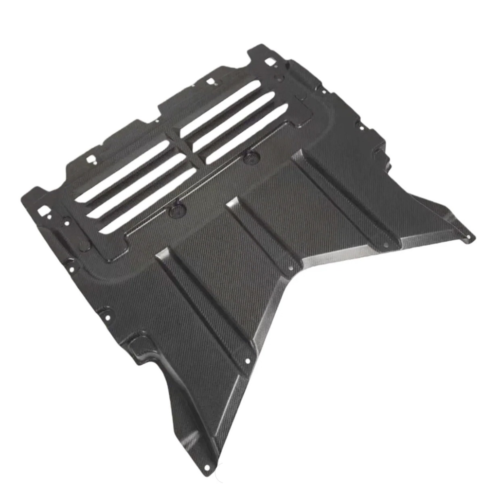 Pre-Preg Carbon Fiber Oil Cooler Skid Plate for BMW G90 G99 M5 - Bull Boost Performance