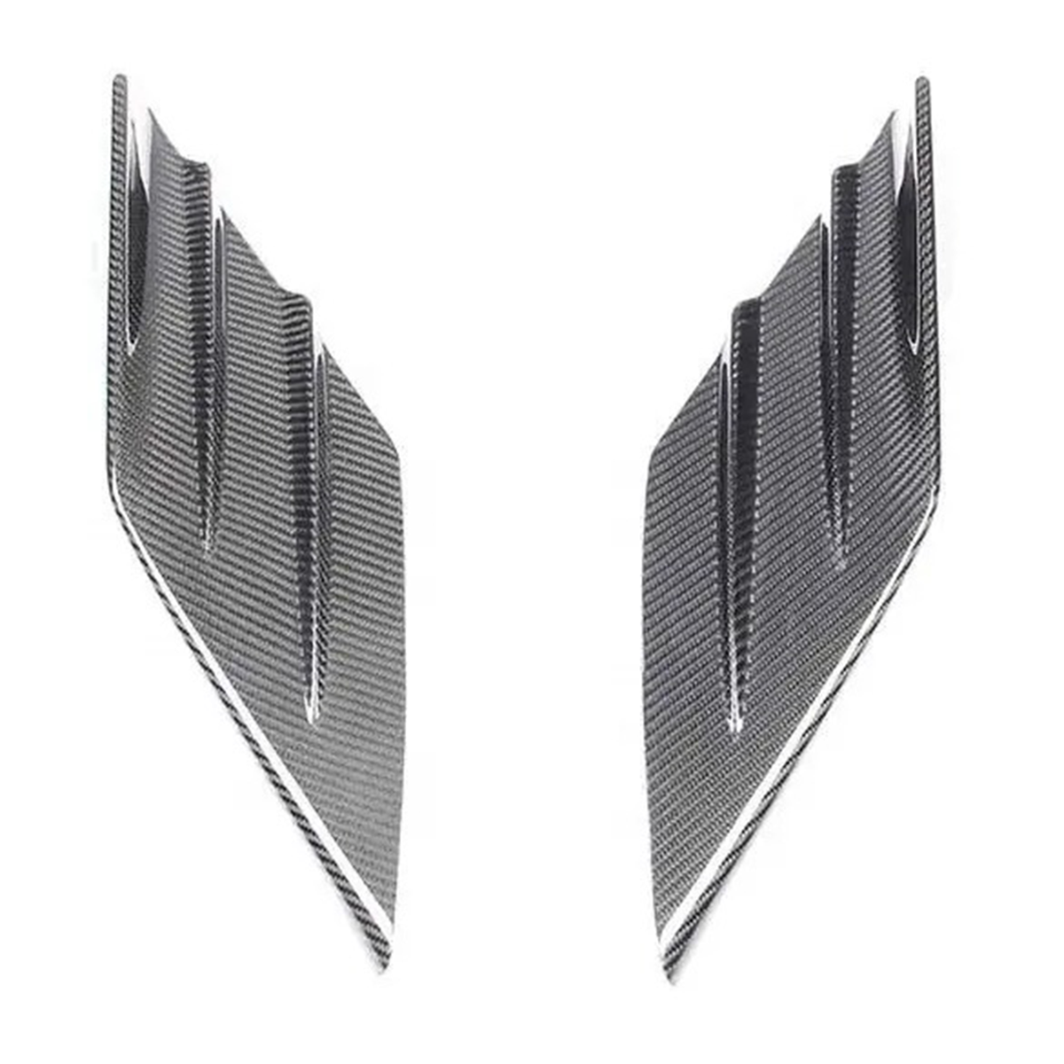 Carbon Fiber Side Vent Trims for Ferrari F8 Tributo by Stratec Systems