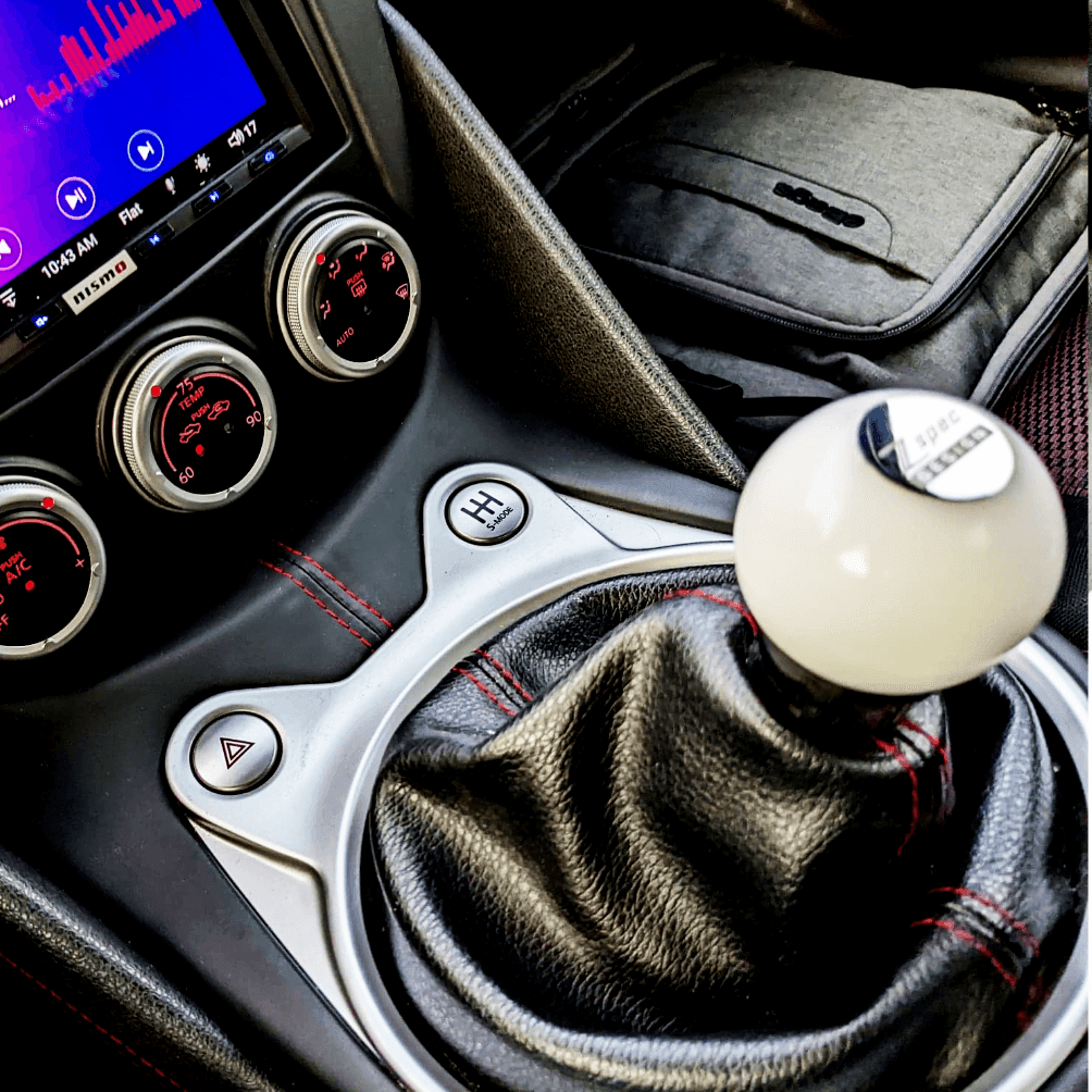 ZSPEC Shift Knob, M12-1.25, Delrin & Stainless, 5-Speed Shift Pattern Coin