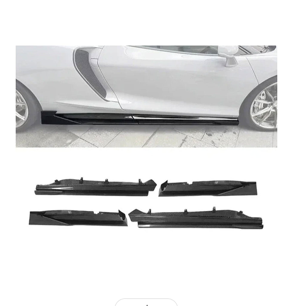 MWD Style Carbon Fiber Side Skirt Extension for McLaren GT - Bull Boost Performance