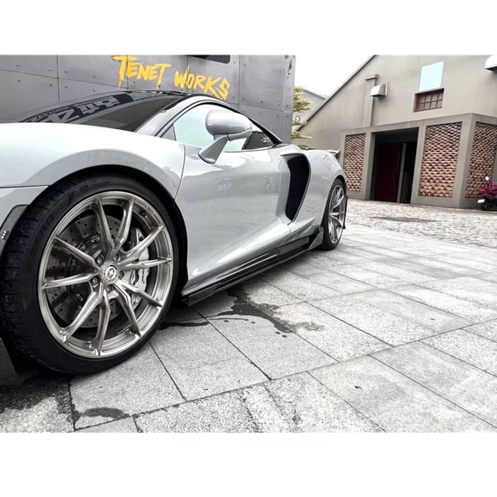 MWD Style Carbon Fiber Side Skirt Extension for McLaren GT - Bull Boost Performance