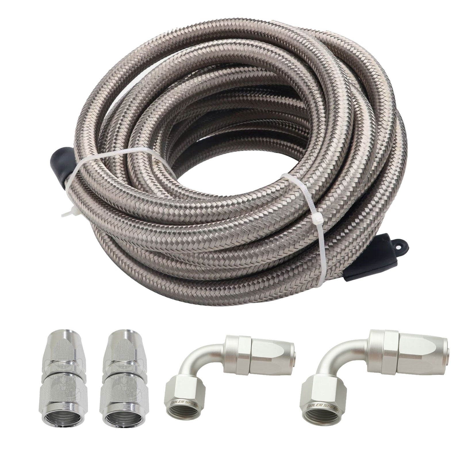 Universal Performance Oil Catch Can 2 Port -10AN Breather 750mL Baffle Tank 5 FT - Bull Boost Performance