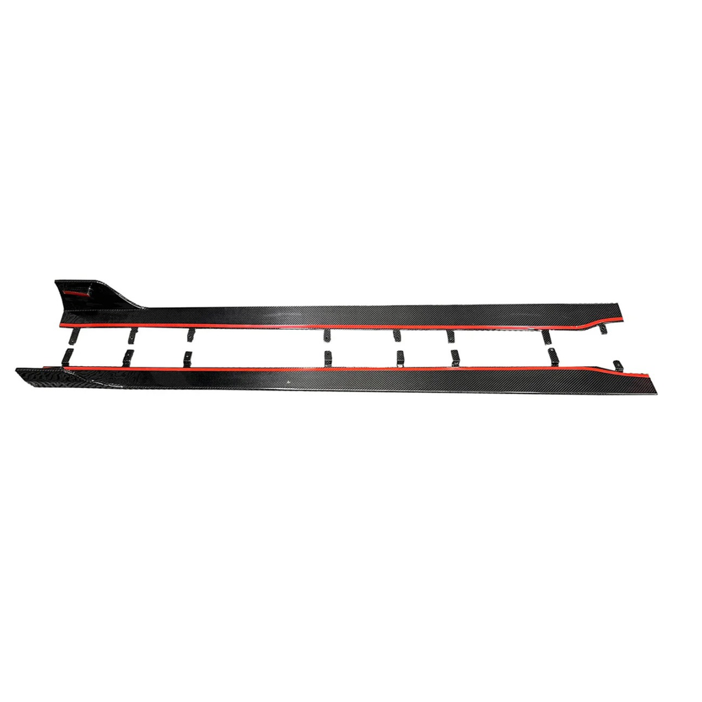 Pre-Preg Carbon Fiber A Style Side Skirts for BMW G87 M2 - Bull Boost Performance