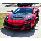 V3 Vented Carbon Fiber Hood Bonnet for Chevrolet Corvette C8 - Bull Boost Performance
