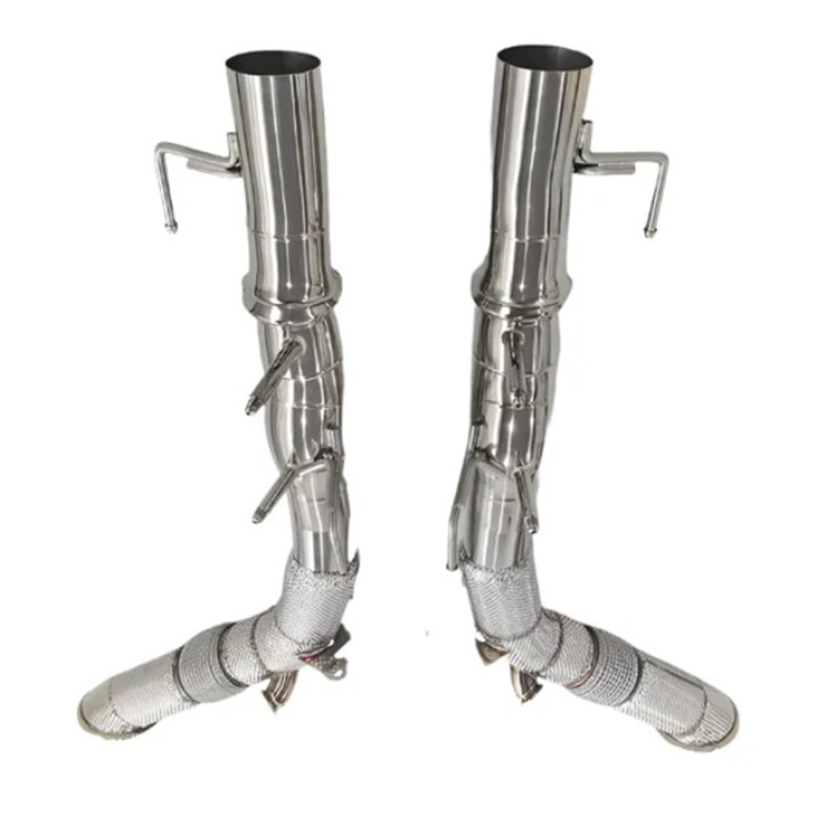 High Performance Exhaust Downpipe for Ferrari SF90 3.9T V8 by Stratec Systems