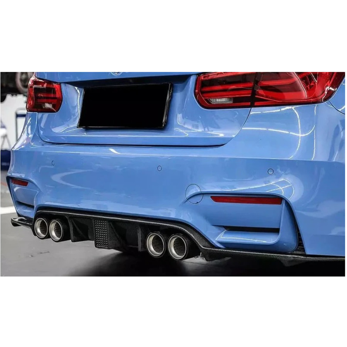 K Style Carbon Fiber Rear Diffuser for BMW F80 M3 F82 F83 M4 by Stratec Systems