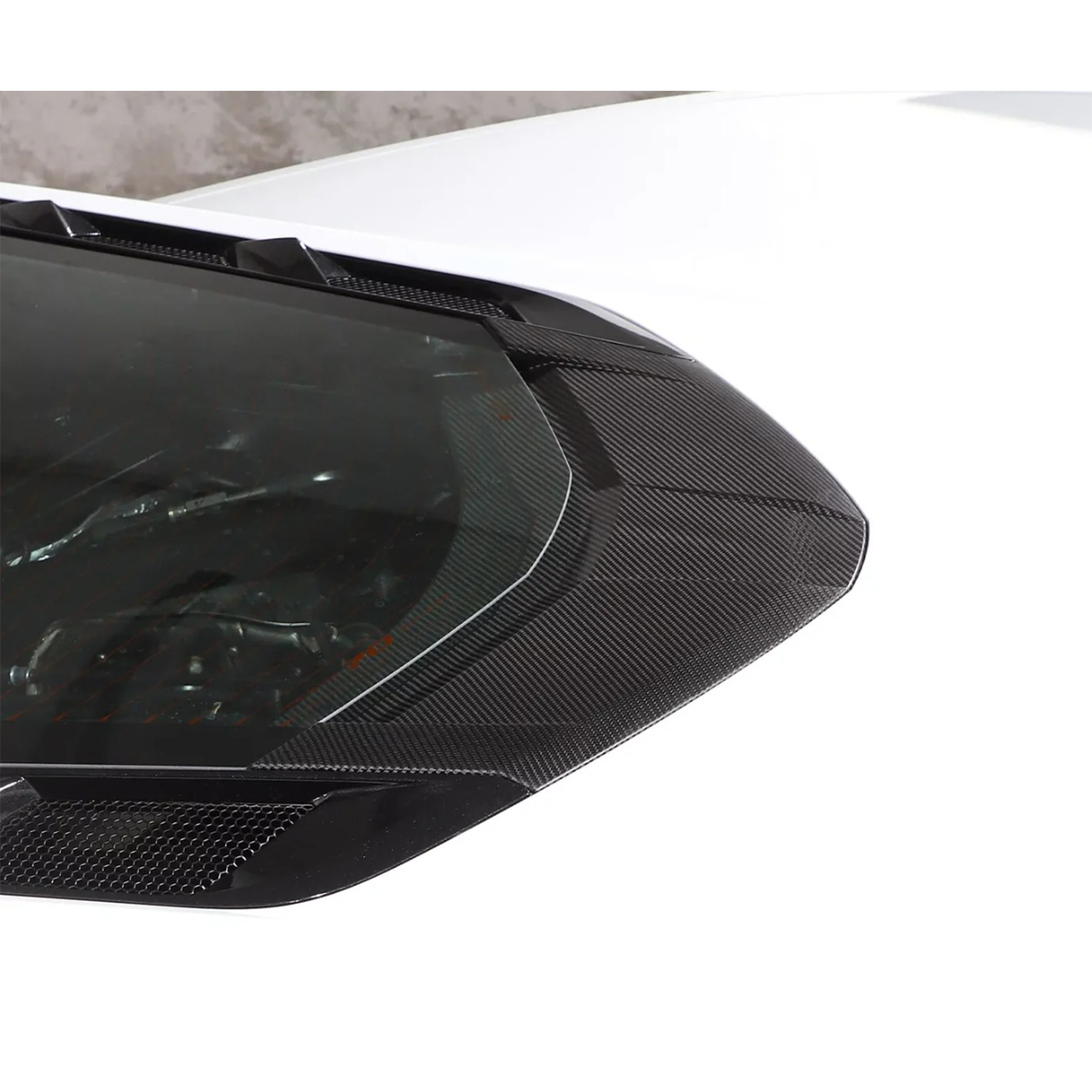 Carbon Fiber Rear Window Trim Cover Set for Chevrolet Corvette C8 Coupe - Bull Boost Performance