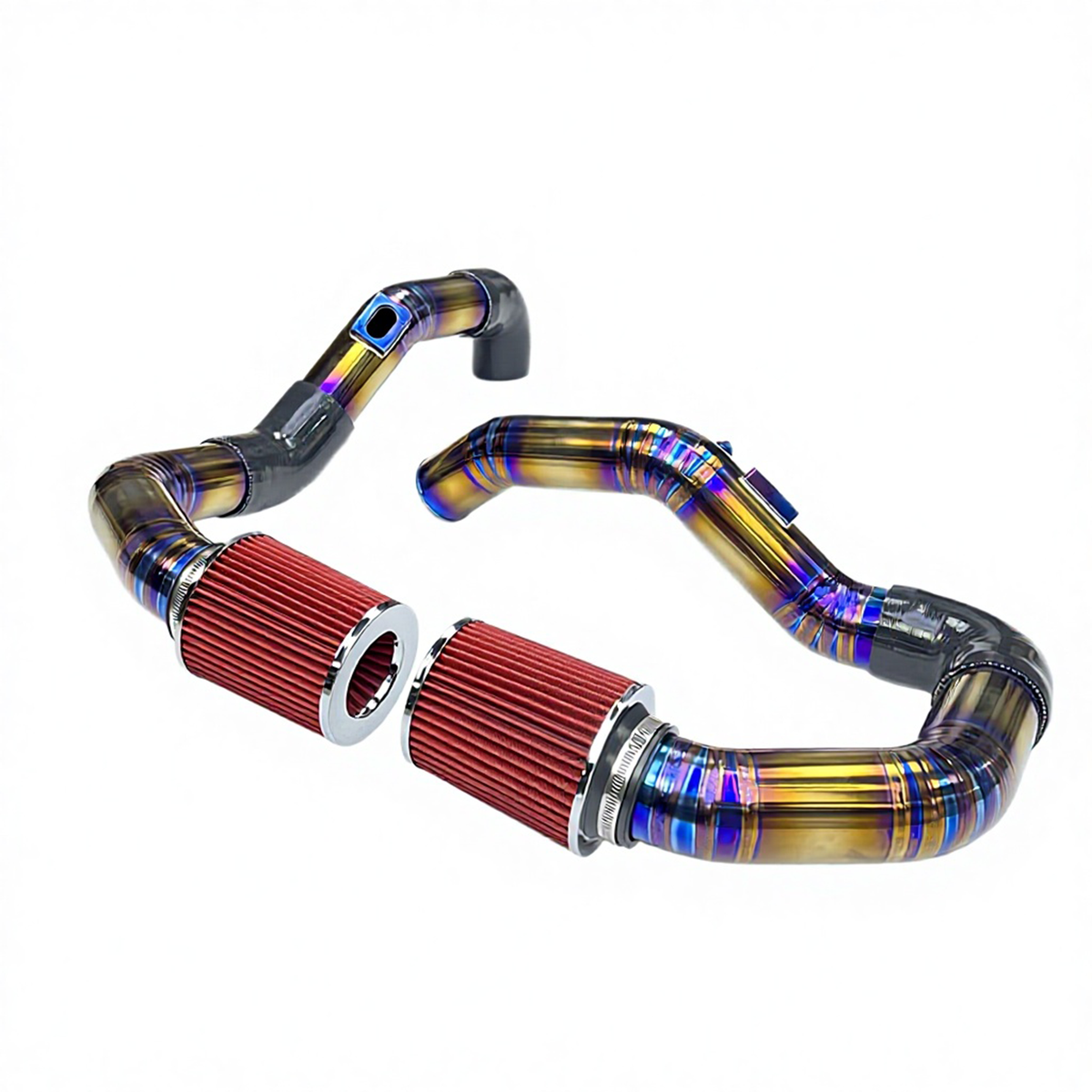 Titanium Air Intake System Complete Upgrade Kit for BMW F80 M3 F82 M4 S55 by Stratec Systems