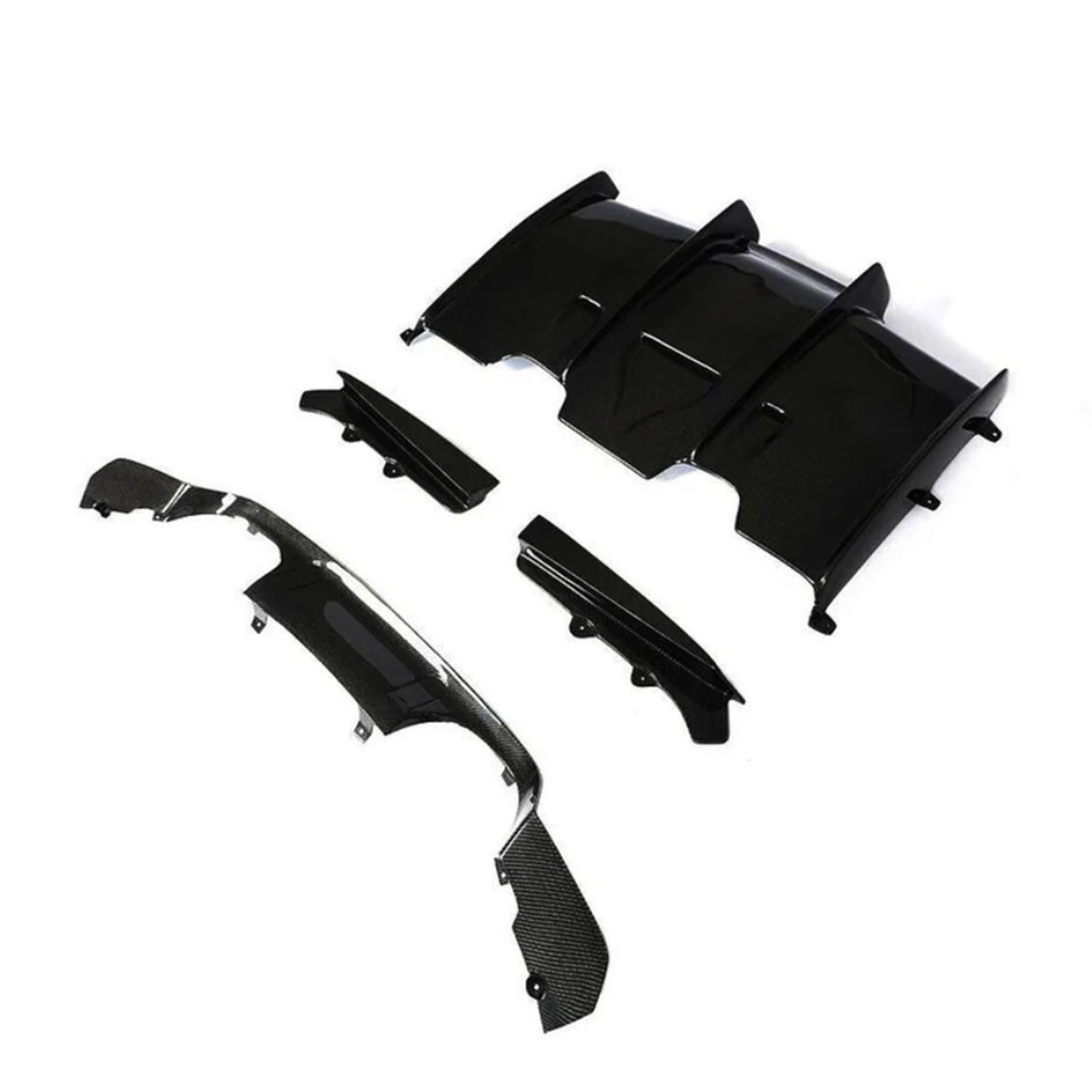 PSM Style Gloss Black Rear Diffuser for BMW F80 F82 F83 M3 M4 by Stratec Systems