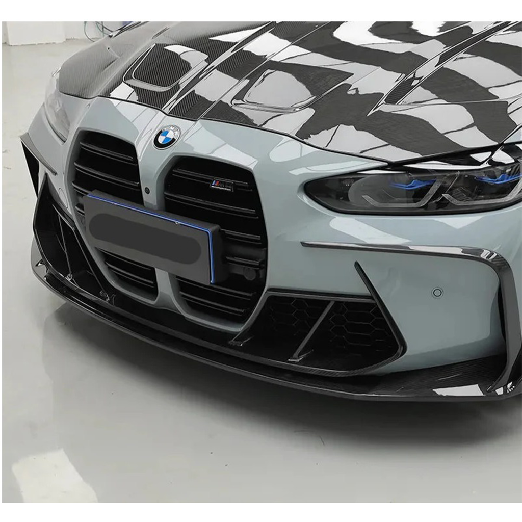 Prepreg Carbon Fiber PT Style Front Bumper Trim for BMW G8X G80 M3 G82 G83 M4 - Bull Boost Performance
