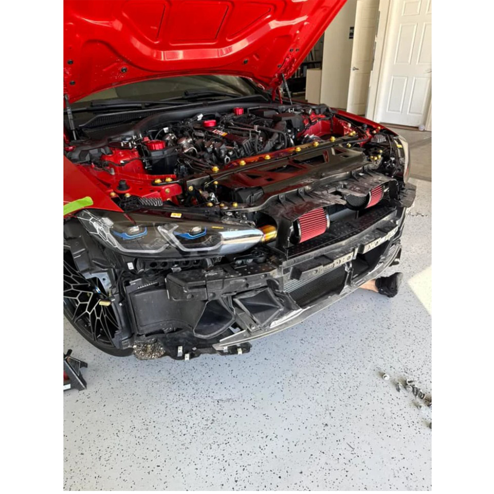 S58 High-Flow Front Mount Air Intake System for BMW G87 M2 G80 M3 G82 M4 - Bull Boost Performance
