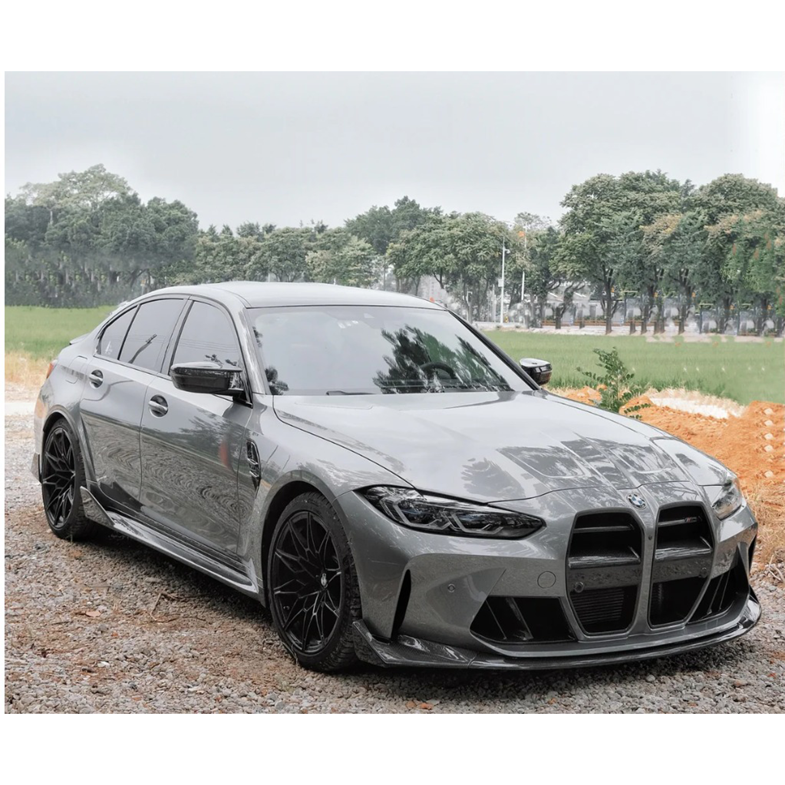 Dry Carbon Fiber CSL Style Front Lip for BMW G80 M3 G82 G83 M4 - Bull Boost Performance