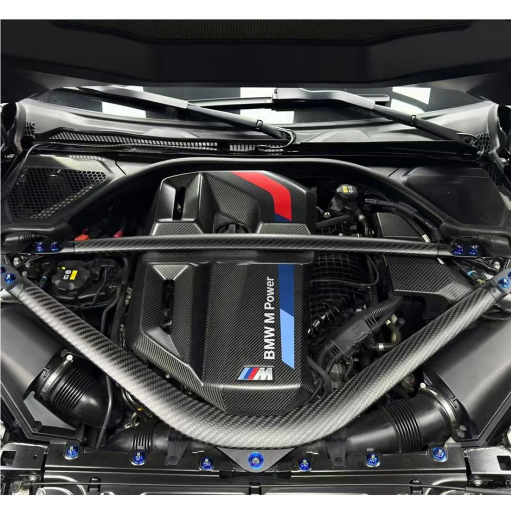 Carbon Fiber Strut Brace V2 for BMW G87 M2 G80 M3 G82 G83 M4 - Bull Boost Performance