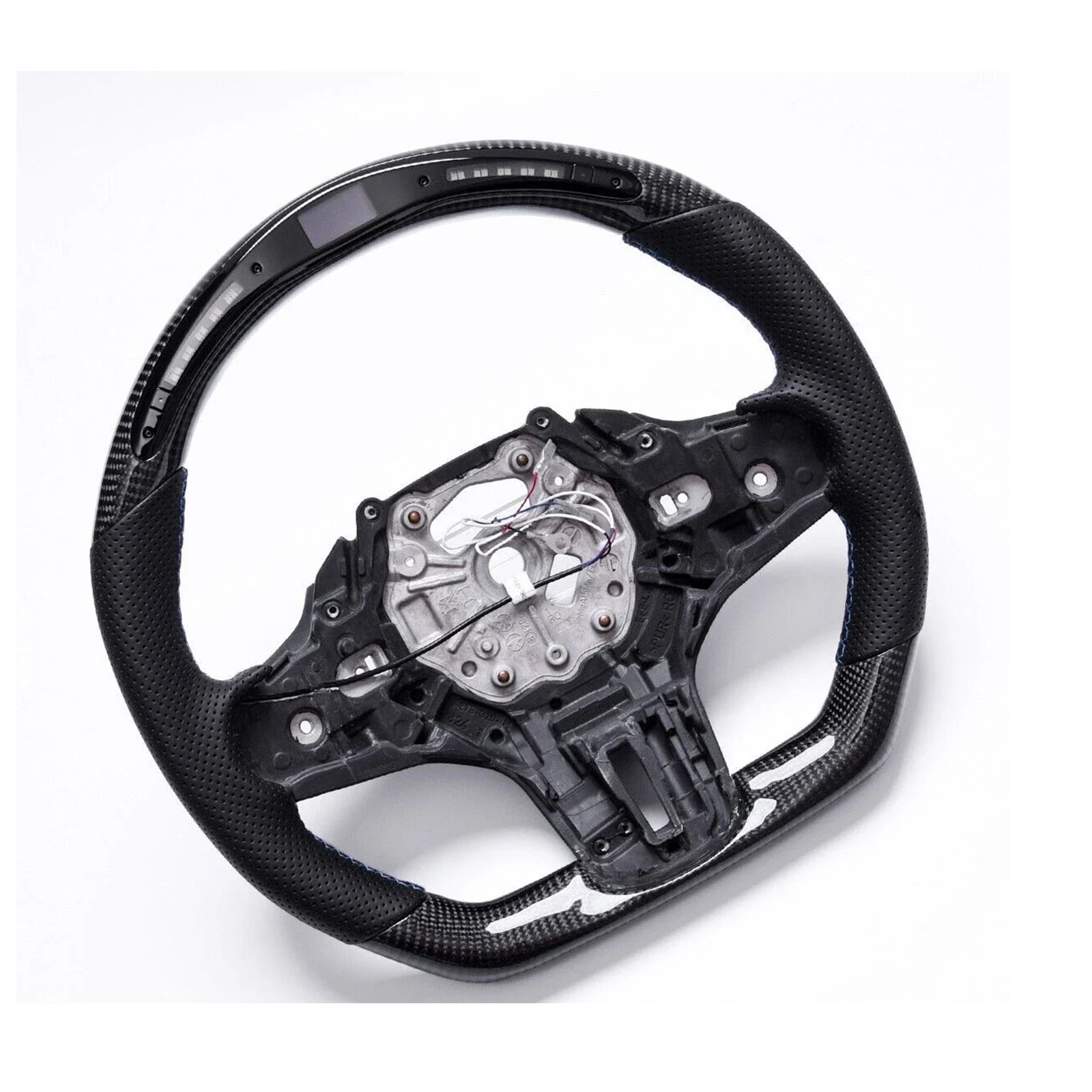 Carbon Fiber Steering Wheel w/ LED Display (Heated) for BMW G20 G80 G82 G83 3 Series M3 M4 - Bull Boost Performance