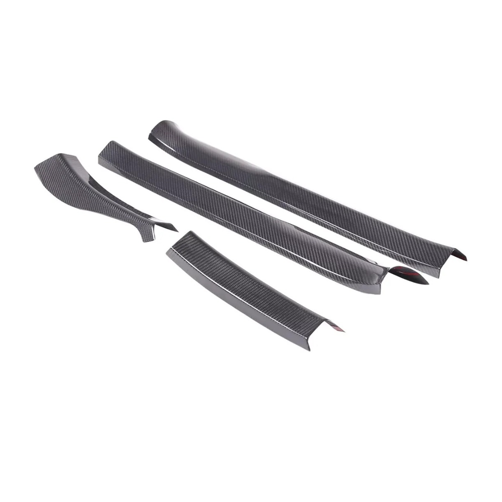 Carbon Fiber Interior Door Sill Trim Cover for Chevrolet Corvette C8 Z51 Z06 - Bull Boost Performance