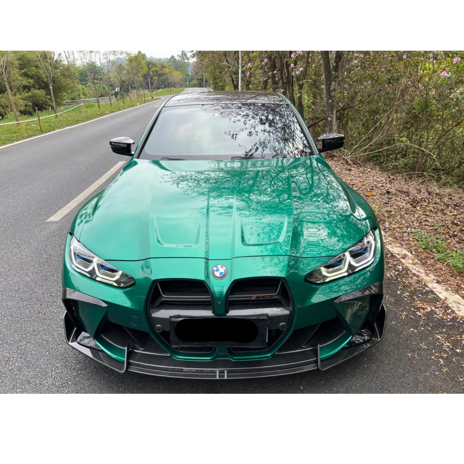 Prepreg Carbon Fiber AD Style Front Lip for BMW G80 G81 G82 G83 M3 M4 - Bull Boost Performance