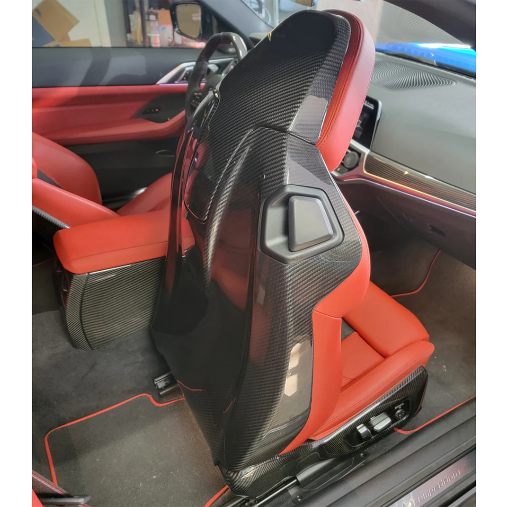 Carbon Fiber Full Seat Back Cover for BMW G80 M3 G82 G83 M4 G87 M2 - Bull Boost Performance