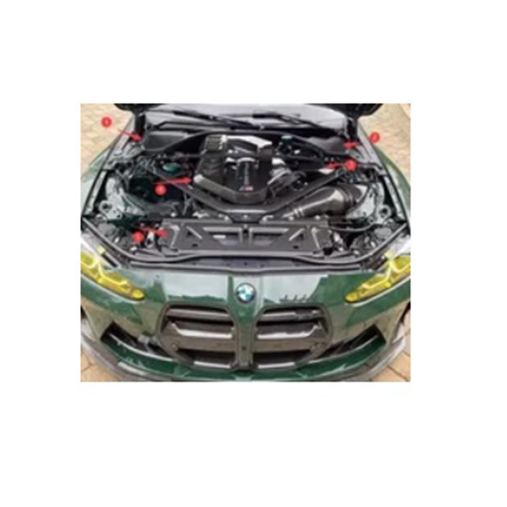 Dry Carbon Fiber Cooling Shroud Cover for BMW G80 M3 G82 G83 M4 - Bull Boost Performance