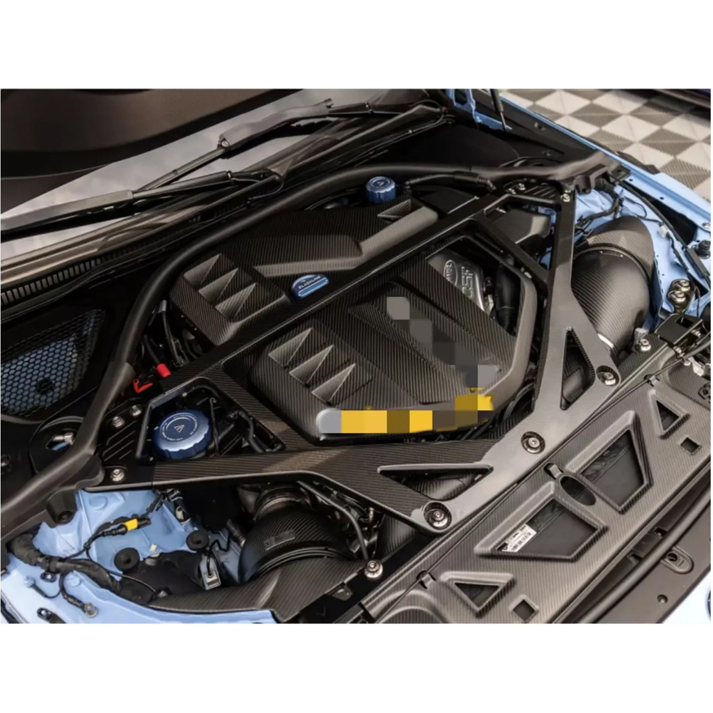 CSL Carbon Fiber Strut Brace for BMW G87 M2 G80 M3 G82 G83 M4 - Bull Boost Performance