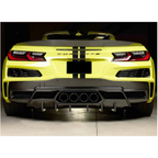 Dry Carbon Fiber Rear Diffuser for Chevrolet Corvette C8 Z06 ZR1 - Bull Boost Performance