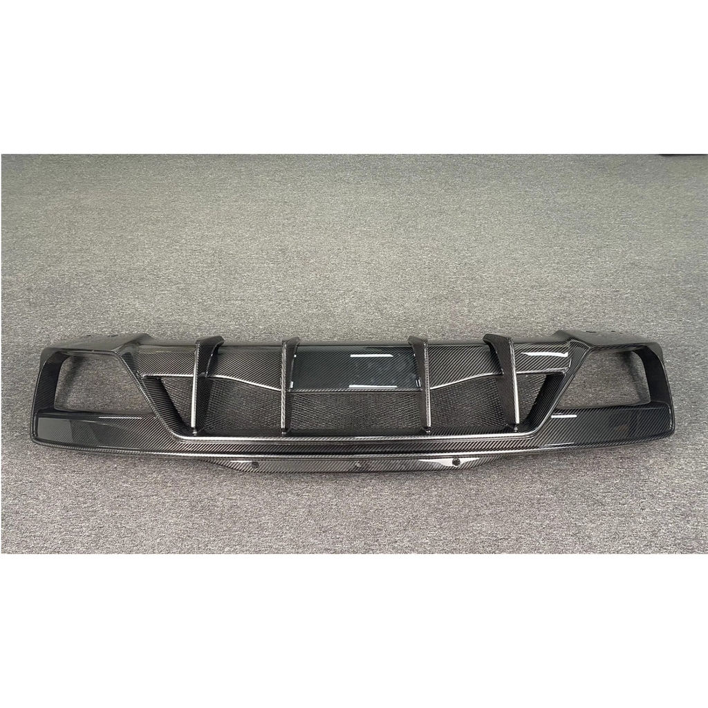 AD Style Dry Carbon Fiber Rear Diffuser for Chevrolet Corvette C8 - Bull Boost Performance
