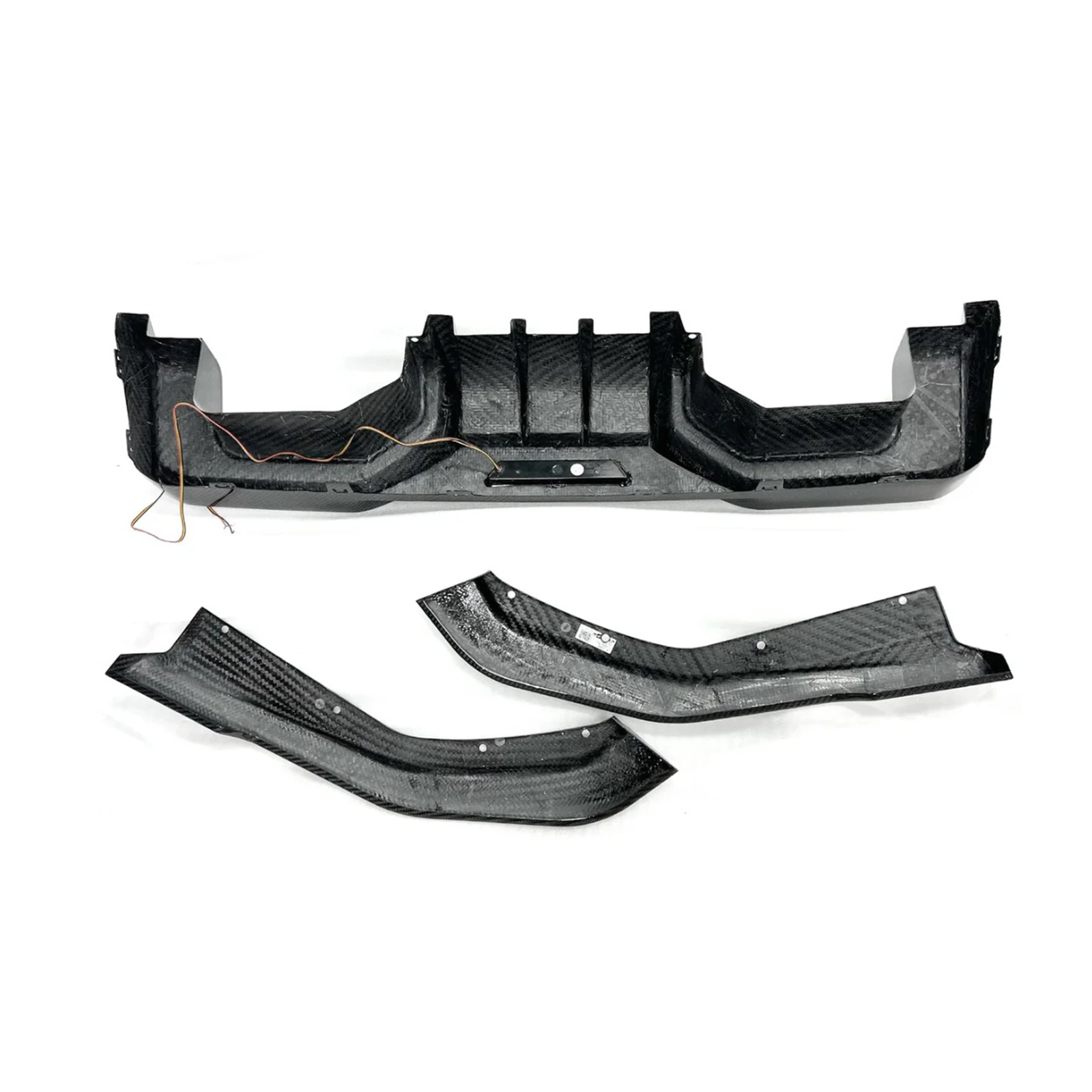 Carbon Fiber AD Style Rear Diffuser w/ LED Light for BMW G80 G81 G82 G83 M3 M4 - Bull Boost Performance