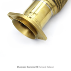 Valved Gold Plated Catback Exhaust Carbon Fiber Tips for Corvette C8 - Bull Boost Performance
