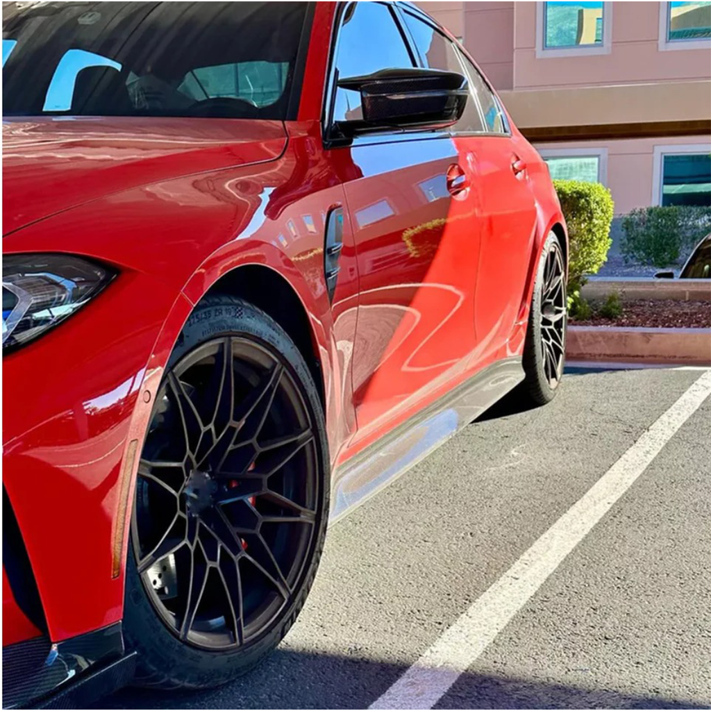 Carbon Fiber Side Skirt Replacement for BMW G80 M3 - Bull Boost Performance