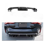 Carbon Fiber 3D Style Rear Diffuser Corner Extensions for BMW G80 M3 G82 M4 - Bull Boost Performance