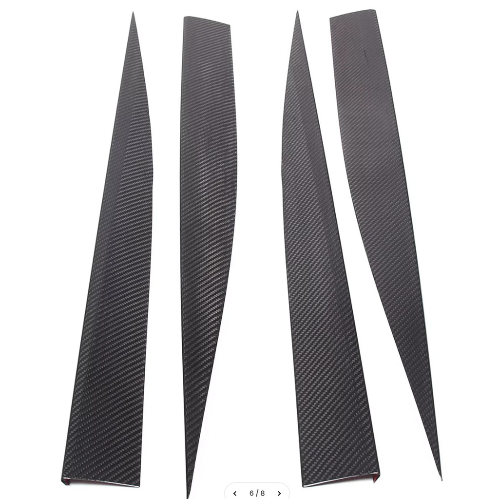 Carbon Fiber Side Skirt Trim Strip for Chevrolet Corvette C8 Stingray Coupe - Bull Boost Performance