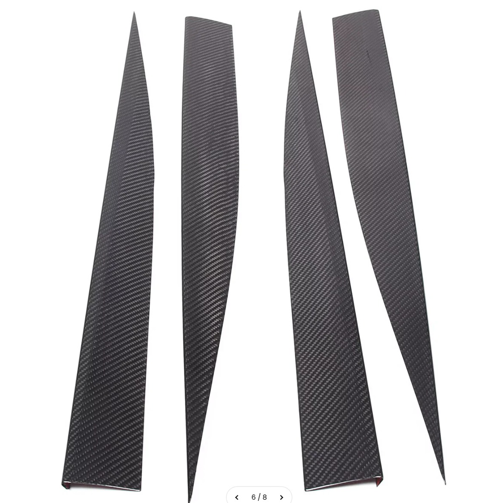 Carbon Fiber Side Skirt Trim Strip for Chevrolet Corvette C8 Stingray Coupe - Bull Boost Performance