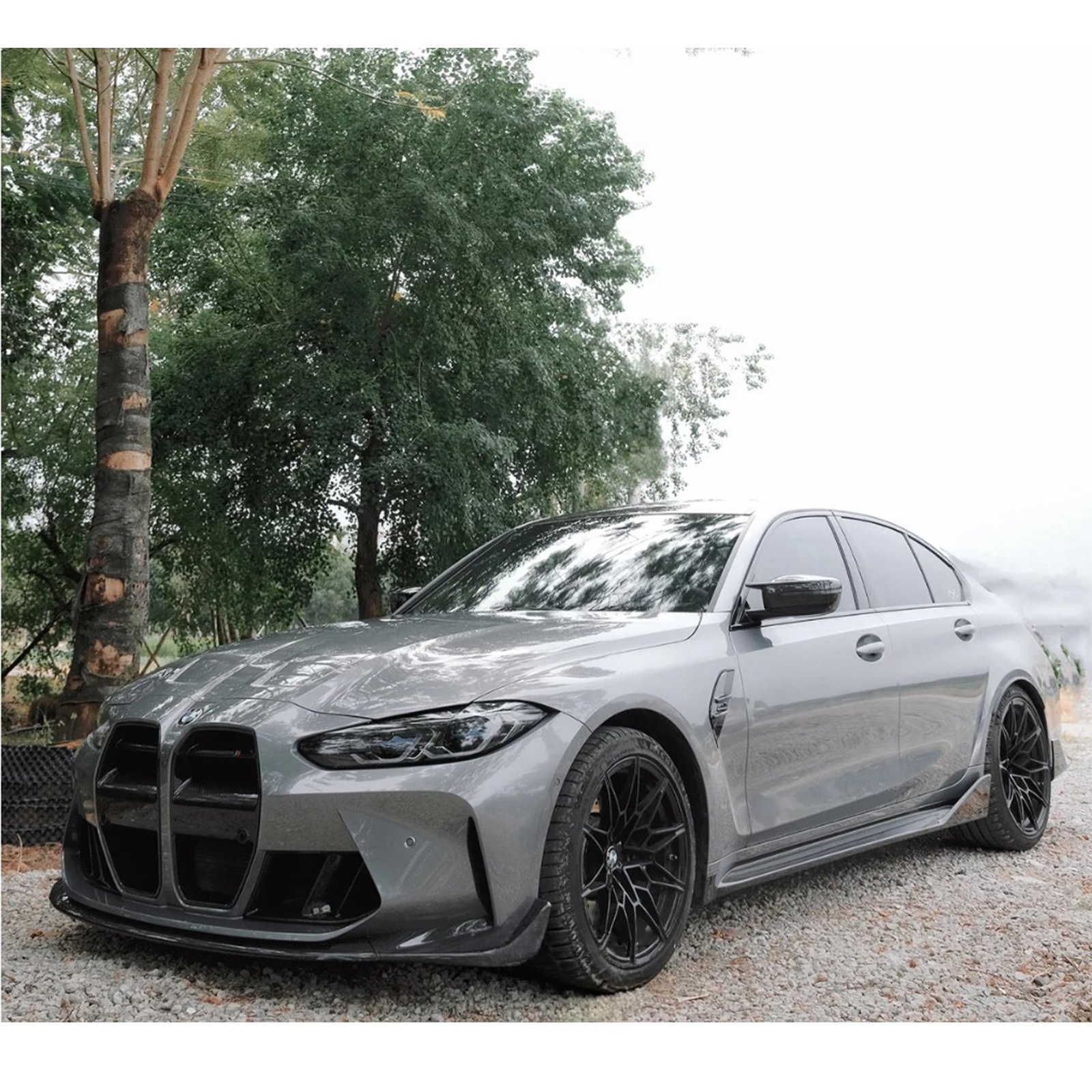 Dry Carbon Fiber CSL Style Front Lip for BMW G80 M3 G82 G83 M4 - Bull Boost Performance