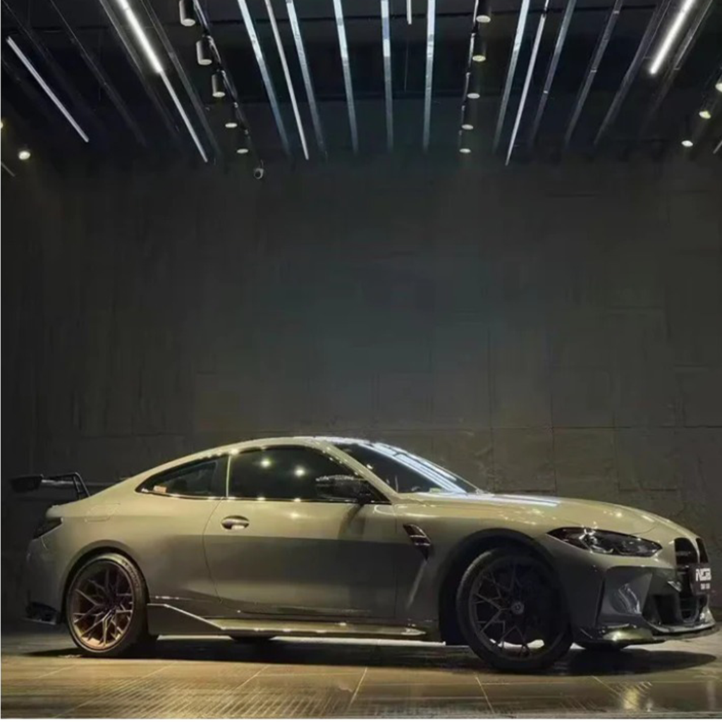 Prepreg Carbon Fiber LED Swan Neck Rear Wing for BMW G8X G80 M3 G82 M4 G87 M2 - Bull Boost Performance
