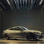 Prepreg Carbon Fiber LED Swan Neck Rear Wing for BMW G8X G80 M3 G82 M4 G87 M2 - Bull Boost Performance